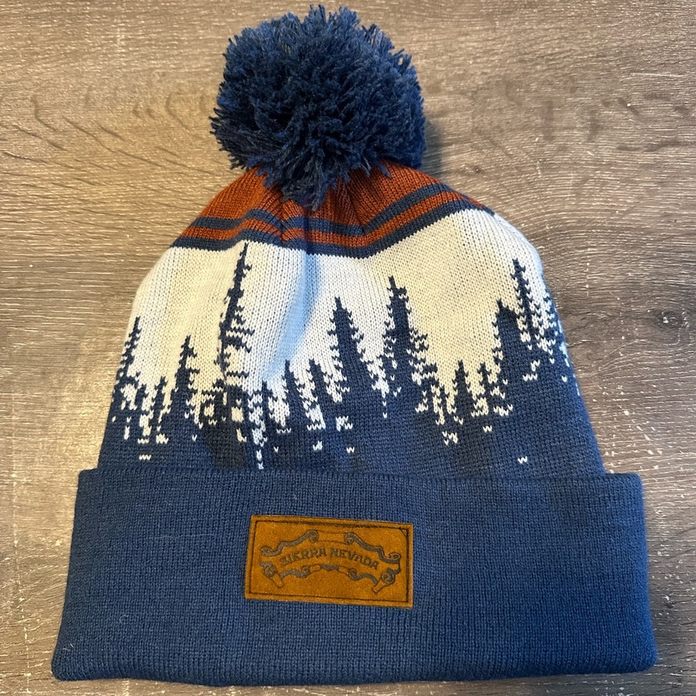 Sierra Nevada Nature Tree Winter Pom Pom Beanie